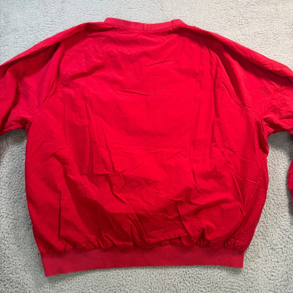 Polo Ralph Lauren Mens XL Red‎ Nylon Mesh Lined Windbreaker Pullover